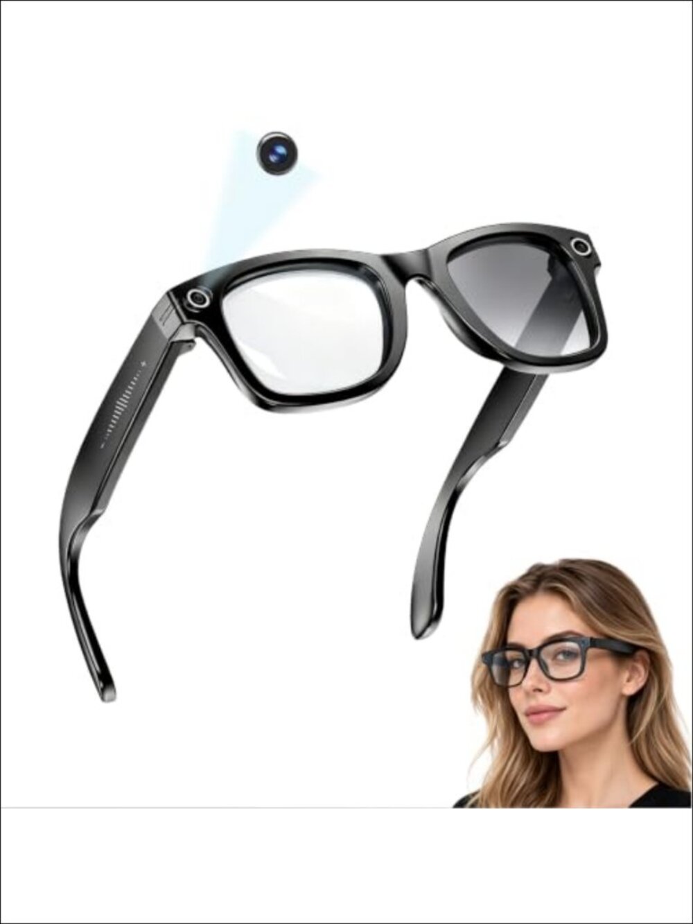 AI Smart Glasses Camera POV Vlogging Translation Bluetooth Audio